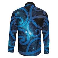 New Zealand Maori Matariki Family Matching Short Sleeve Bodycon Dress and Hawaiian Shirt Galaxy Kowhaiwhai LT7 - Polynesian Pride