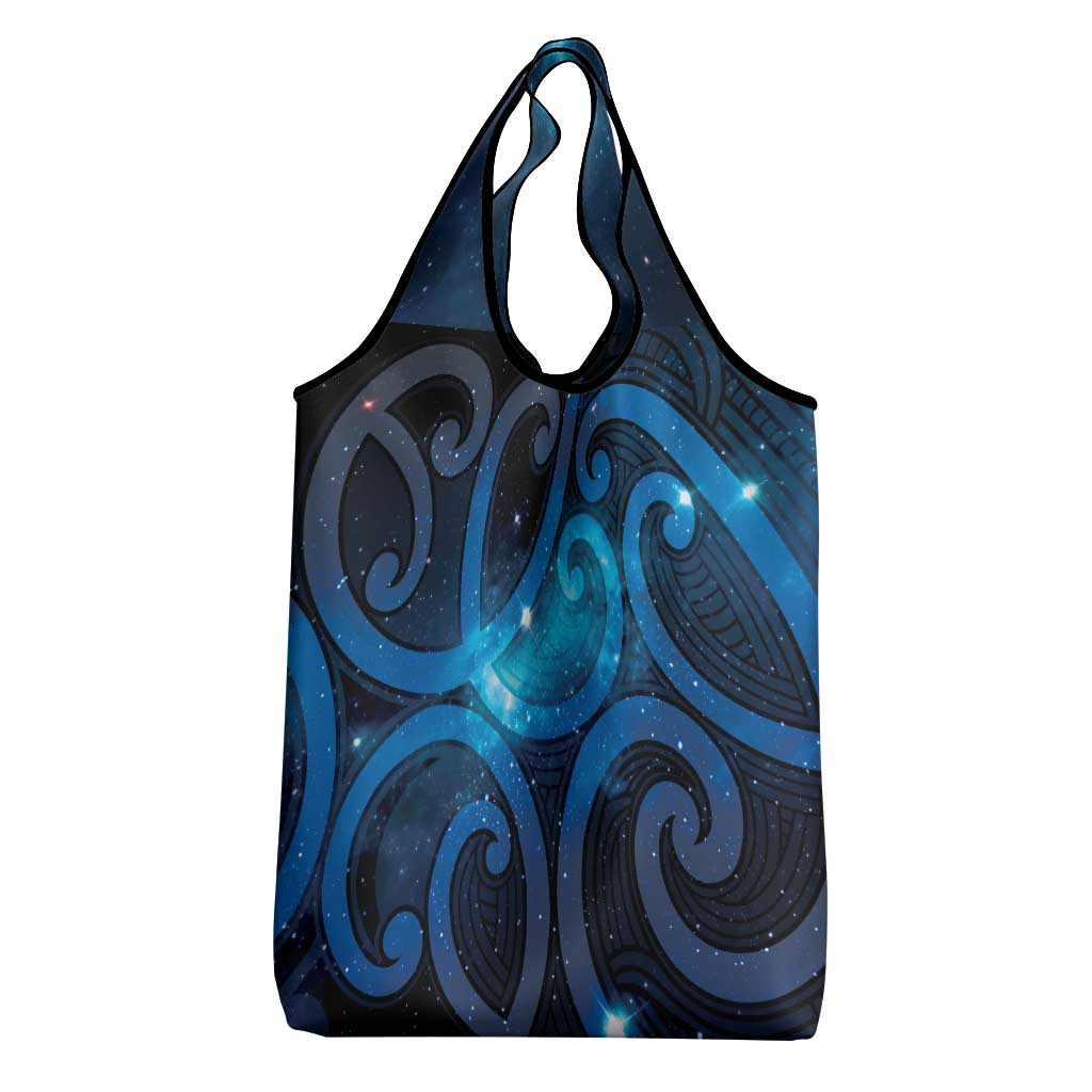 New Zealand Maori Matariki Grocery Bag Galaxy Kowhaiwhai