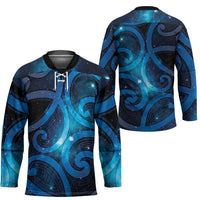 New Zealand Maori Matariki Hockey Jersey Galaxy Kowhaiwhai LT7 - Polynesian Pride
