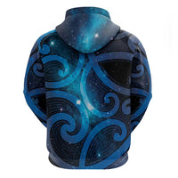 New Zealand Maori Matariki Hoodie Galaxy Kowhaiwhai