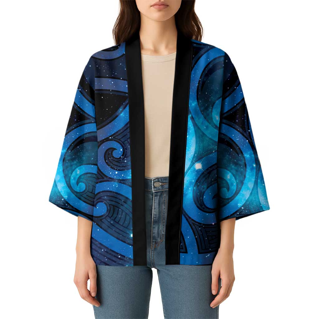 New Zealand Maori Matariki Kimono Galaxy Kowhaiwhai