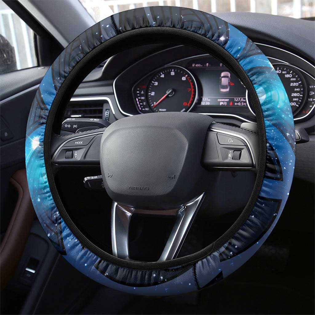 New Zealand Maori Matariki Steering Wheel Cover Galaxy Kowhaiwhai