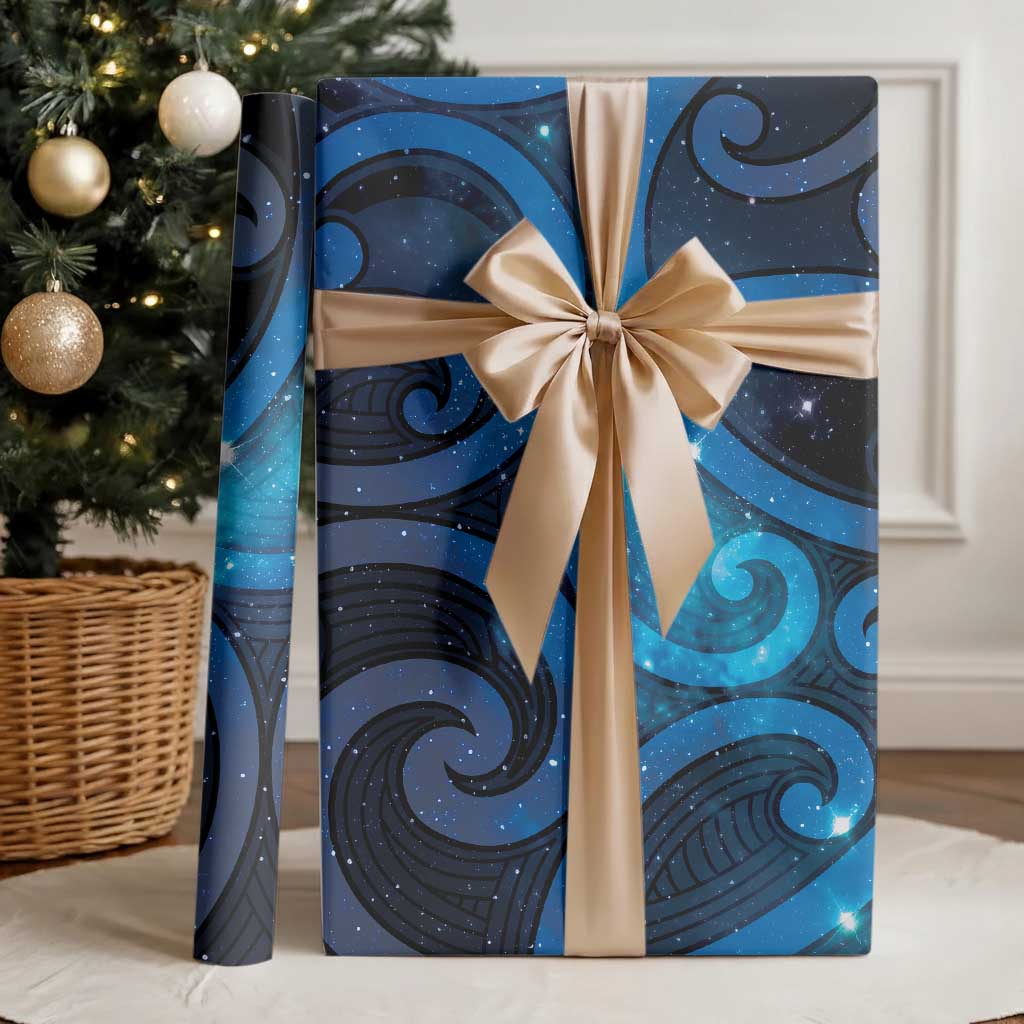 New Zealand Maori Matariki Wrapping Paper Galaxy Kowhaiwhai