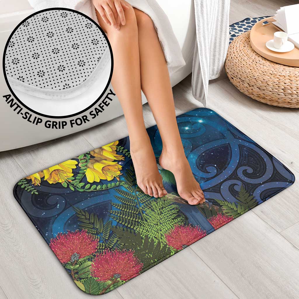 Tui Bird New Zealand Starry Sky Bathroom Set Maori Koru