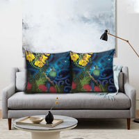 Tui Bird New Zealand Starry Sky Pillow Cover Maori Koru