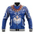 Yokwe Marshall Islands Personalized Baseball Jacket Jemenei Day - Seashell Necklace