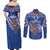 Yokwe Marshall Islands Personalized Couples Matching Off Shoulder Maxi Dress and Long Sleeve Button Shirt Jemenei Day - Seashell Necklace