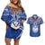 Yokwe Marshall Islands Personalized Couples Matching Off Shoulder Short Dress and Hawaiian Shirt Jemenei Day - Seashell Necklace