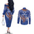 Yokwe Marshall Islands Personalized Couples Matching Off The Shoulder Long Sleeve Dress and Long Sleeve Button Shirt Jemenei Day - Seashell Necklace
