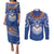 Yokwe Marshall Islands Personalized Couples Matching Puletasi and Long Sleeve Button Shirt Jemenei Day - Seashell Necklace