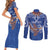 Yokwe Marshall Islands Personalized Couples Matching Short Sleeve Bodycon Dress and Long Sleeve Button Shirt Jemenei Day - Seashell Necklace