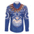 Yokwe Marshall Islands Personalized Family Matching Off The Shoulder Long Sleeve Dress and Hawaiian Shirt Jemenei Day - Seashell Necklace