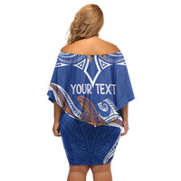 Yokwe Marshall Islands Personalized Family Matching Off Shoulder Short Dress and Hawaiian Shirt Jemenei Day - Seashell Necklace LT7 - Polynesian Pride