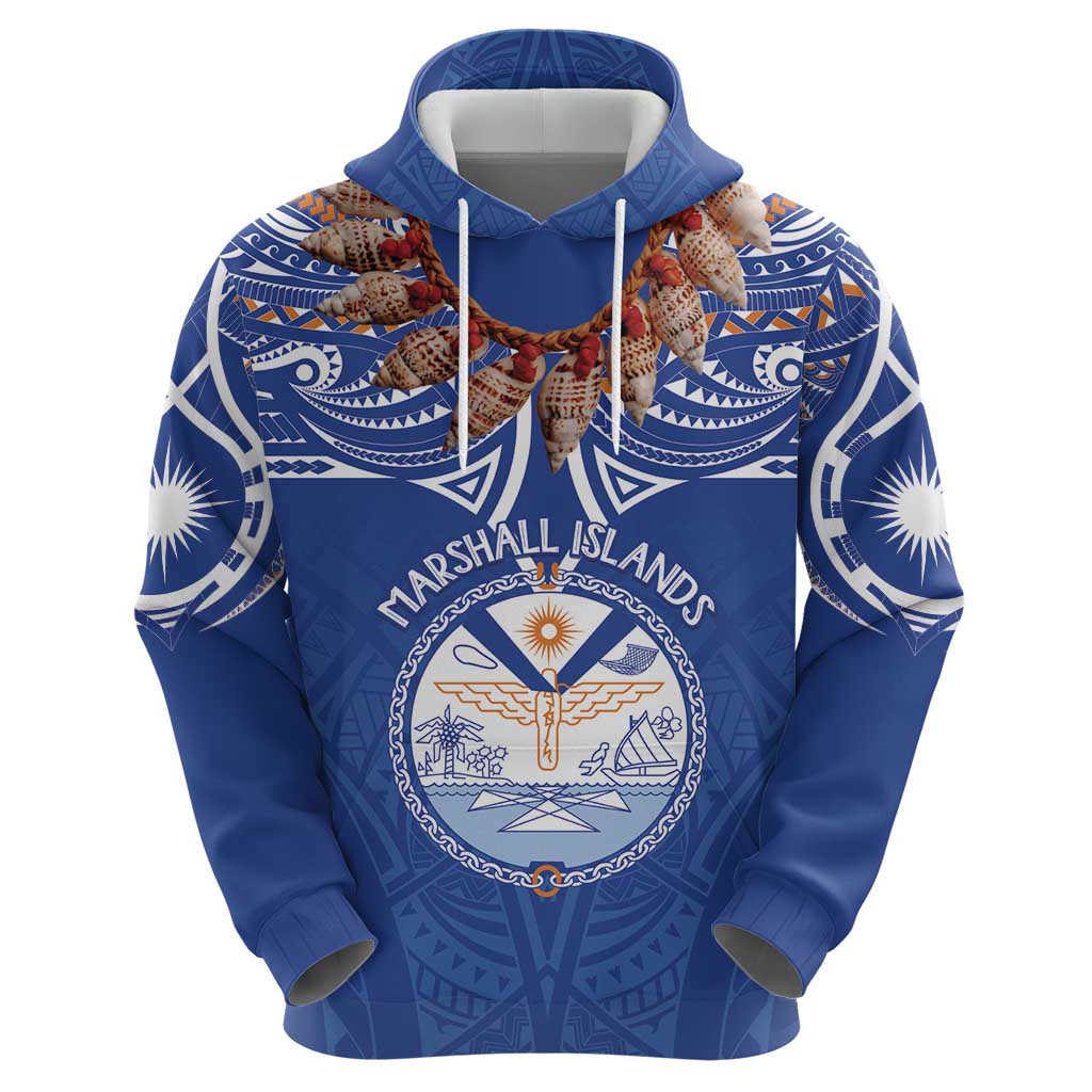 Yokwe Marshall Islands Personalized Hoodie Jemenei Day - Seashell Necklace LT7 - Polynesian Pride
