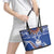 Yokwe Marshall Islands Personalized Leather Tote Bag Jemenei Day - Seashell Necklace