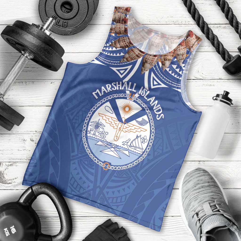Yokwe Marshall Islands Personalized Men Tank Top Jemenei Day - Seashell Necklace LT7 - Polynesian Pride