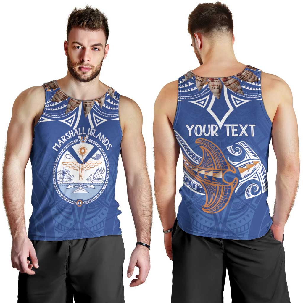 Yokwe Marshall Islands Personalized Men Tank Top Jemenei Day - Seashell Necklace LT7 - Polynesian Pride