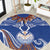 Yokwe Marshall Islands Personalized Round Carpet Jemenei Day - Seashell Necklace