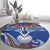 Yokwe Marshall Islands Personalized Round Carpet Jemenei Day - Seashell Necklace