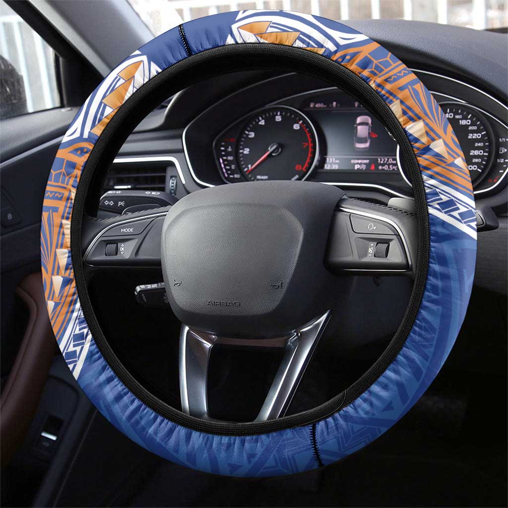 Yokwe Marshall Islands Steering Wheel Cover Jemenei Day - Seashell Necklace LT7 - Polynesian Pride