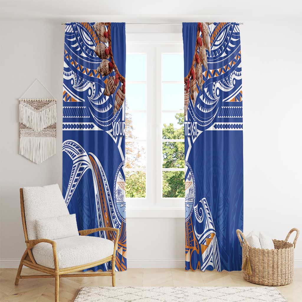 Yokwe Marshall Islands Personalized Window Curtain Jemenei Day - Seashell Necklace