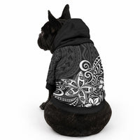 Polynesia Pet Hoodie Plumeria Black Curves