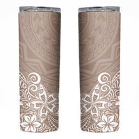 Hawaii Skinny Tumbler Plumeria Beige Curves