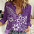 Polynesia Women Casual Shirt Plumeria Purple Curves LT7 Female Purple - Polynesian Pride