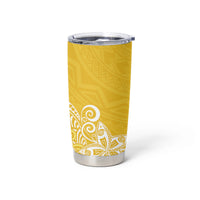 Hawaii Tumbler Cup Plumeria Yellow Curves