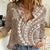 Polynesian Pride Women Casual Shirt Turtle Hibiscus Luxury Style - Beige LT7 Female Beige - Polynesian Pride