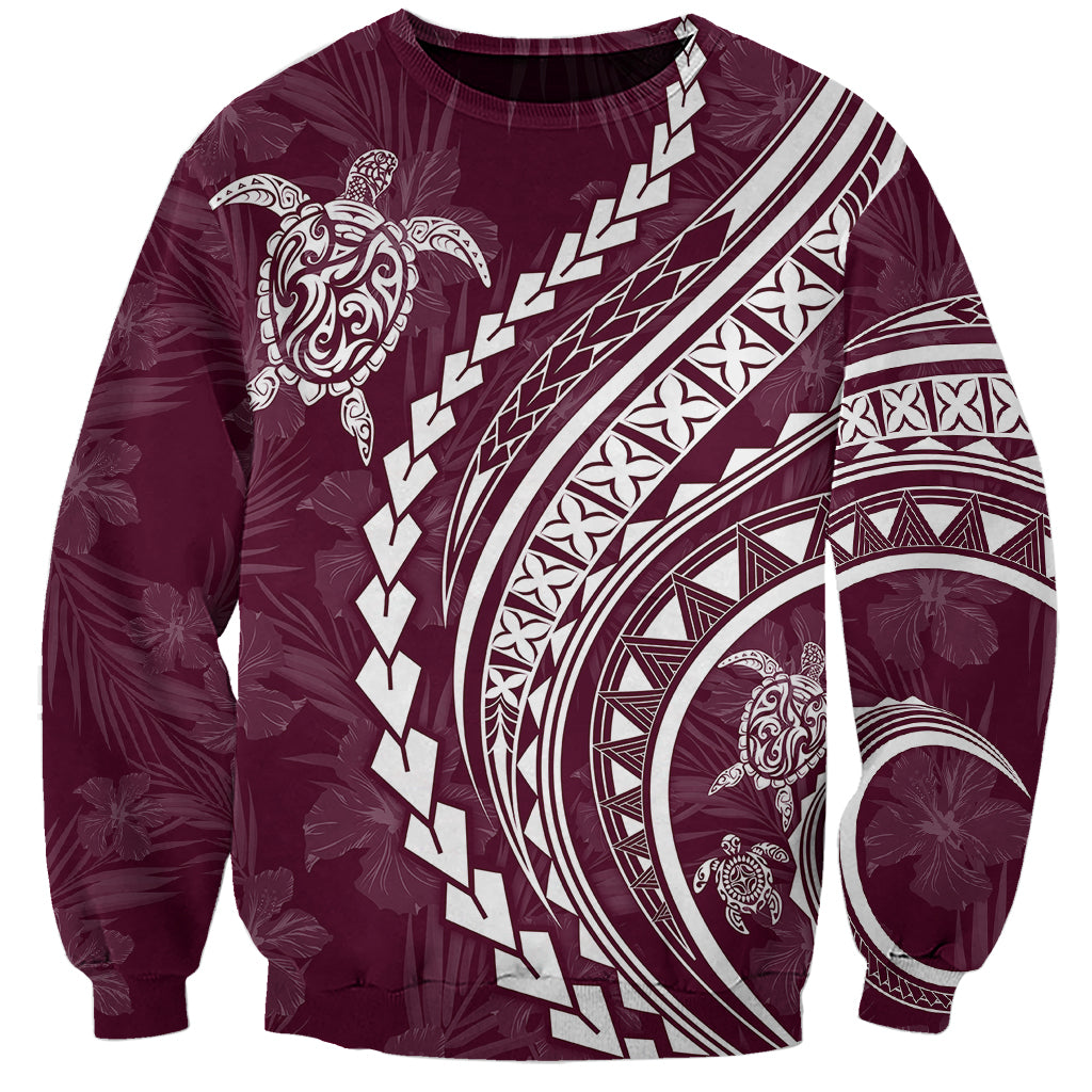 Polynesian Pride Sweatshirt Turtle Hibiscus Luxury Style - Champagne LT7 Unisex Champagne - Polynesian Pride