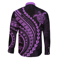 Hawaii Family Matching Outfits Polynesian Pride Summer Maxi Dress And Shirt Family Set Clothes Turtle Hibiscus Luxury Style - Lilac LT7 - Polynesian Pride