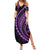 Hawaii Family Matching Outfits Polynesian Pride Summer Maxi Dress And Shirt Family Set Clothes Turtle Hibiscus Luxury Style - Lilac LT7
