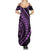 Hawaii Family Matching Outfits Polynesian Pride Summer Maxi Dress And Shirt Family Set Clothes Turtle Hibiscus Luxury Style - Lilac LT7