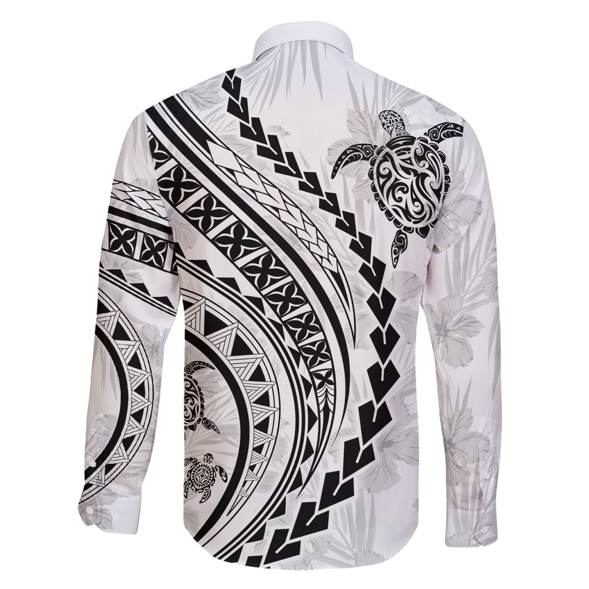 Hawaii Family Matching Outfits Polynesian Pride Off Shoulder Maxi Dress And Shirt Family Set Clothes Turtle Hibiscus Luxury Style - White LT7 - Polynesian Pride