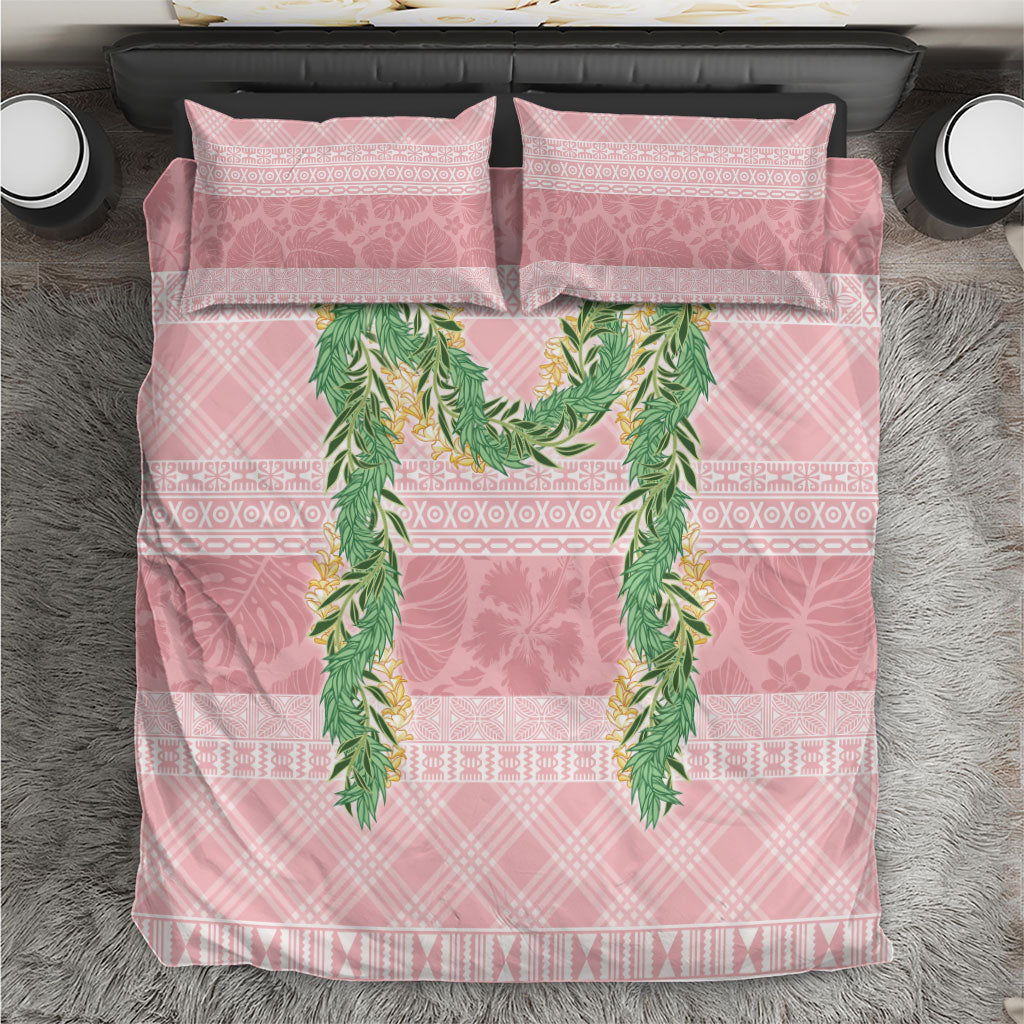 Hawai'i Paniolo Maile Twisted Lei Bedding Set Dusty Rose LT7 Dusty Rose - Polynesian Pride