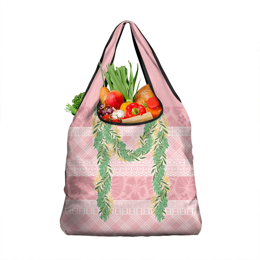 Hawai'i Paniolo Maile Twisted Lei Grocery Bag Dusty Rose LT7 1-pack One Size Dusty Rose - Polynesian Pride