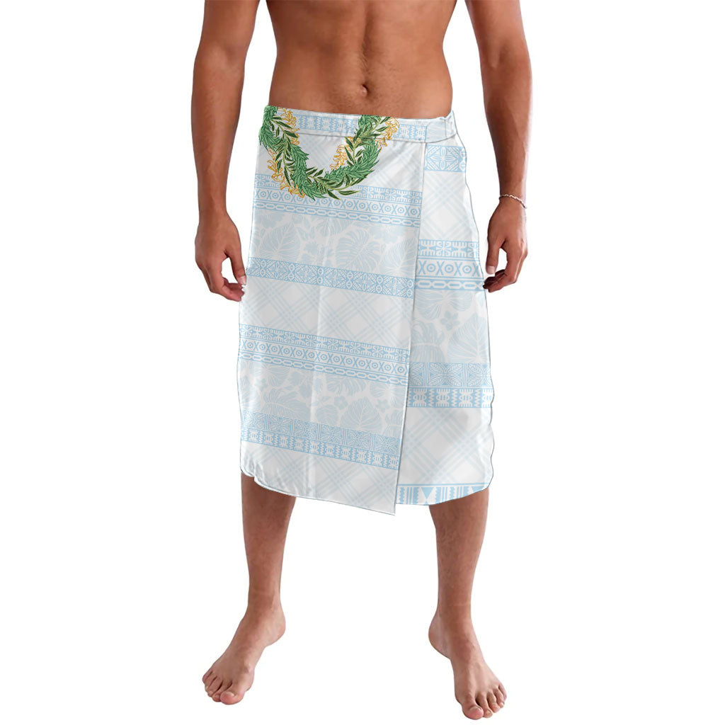 Hawai'i Paniolo Maile Twisted Lei Lavalava Winter White