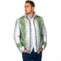 Hawai'i Paniolo Maile Twisted Lei Padded Jacket Winter White LT7 - Polynesian Pride