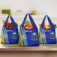 Personalised Fiji Natabua High School Grocery Bag Kaviti Tapa Mix Colors Proud NHS LT7 3-pack One Size Blue - Polynesian Pride