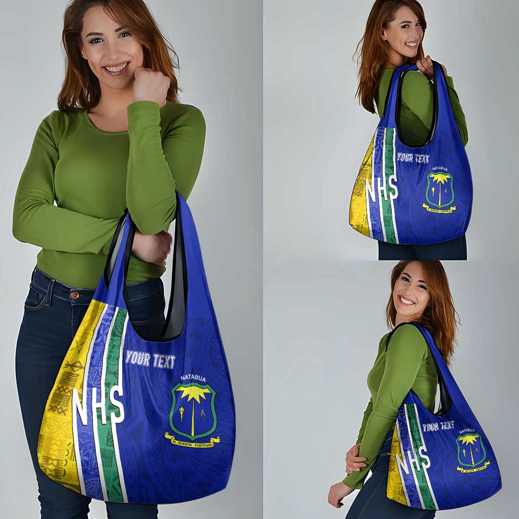Personalised Fiji Natabua High School Grocery Bag Kaviti Tapa Mix Colors Proud NHS LT7 - Polynesian Pride
