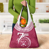 Personalised Fiji Adi Cakobau School Grocery Bag ACS Old Girls Lotus Mix Masi LT7 - Polynesian Pride