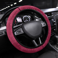 Fiji Adi Cakobau School Steering Wheel Cover ACS Old Girls Lotus Mix Masi LT7 Universal Fit Crimson - Polynesian Pride