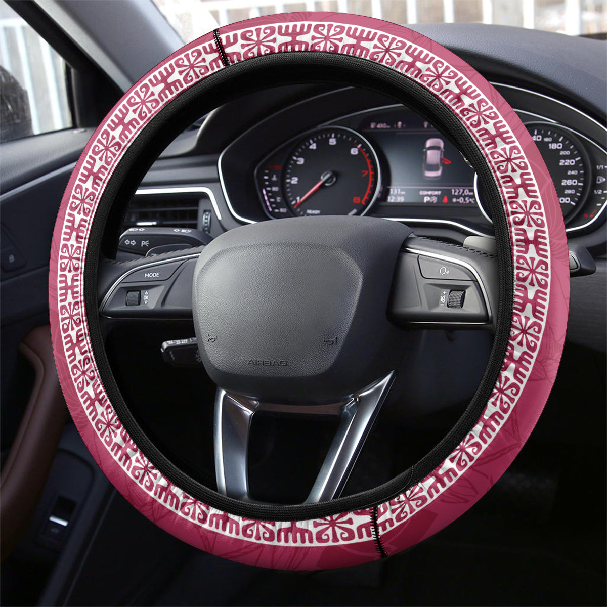 Fiji Adi Cakobau School Steering Wheel Cover ACS Old Girls Lotus Mix Masi LT7 - Polynesian Pride