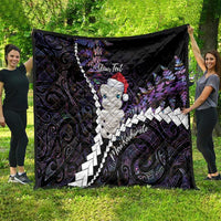 New Zealand Personalised Quilt Meri Kirihimete Kowhaiwhai Mix Paua Shell - Amethys LT7 - Polynesian Pride