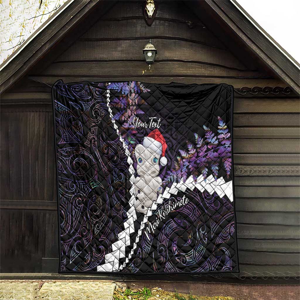 New Zealand Personalised Quilt Meri Kirihimete Kowhaiwhai Mix Paua Shell - Amethys LT7 - Polynesian Pride