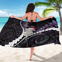 New Zealand Personalised Sarong Meri Kirihimete Kowhaiwhai Mix Paua Shell - Amethys LT7 - Polynesian Pride