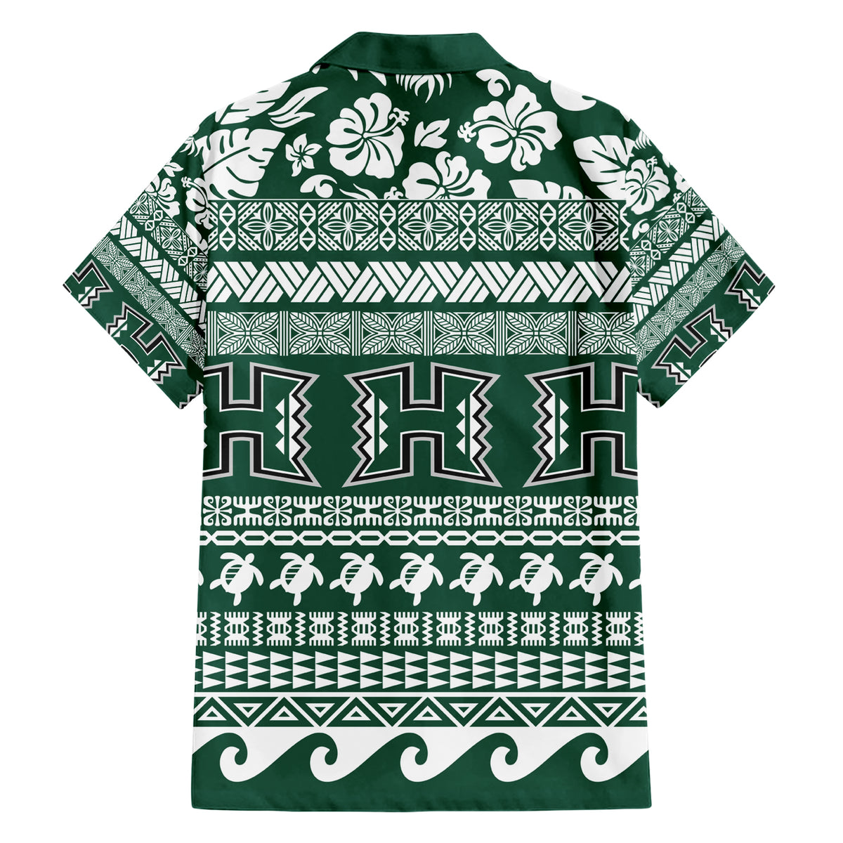Hawaii Rainbow Warriors Christmas Family Matching Short Sleeve Bodycon Dress and Hawaiian Shirt Kakau Motifs LT7 - Polynesian Pride