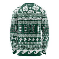 Hawaii Rainbow Warriors Christmas Long Sleeve Shirt Kakau Motifs LT7 - Polynesian Pride