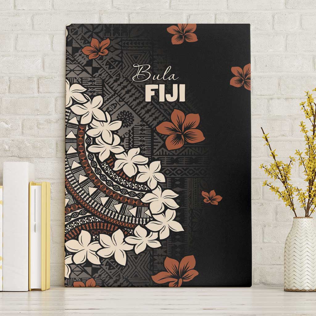Bula Fiji Women's Day Canvas Wall Art Classic Masi Tapa LT7 Without Frame Brown - Polynesian Pride